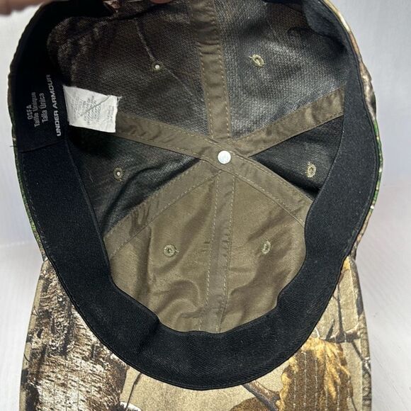 Under Armour Snapback Hat Men’s OSFA Camo Embroidered USA Flag Logo - Picture 6 of 11